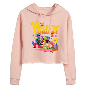 Women's - The Beatles - YS Doodle Cropped Graphic Hoodie - 1 of 4