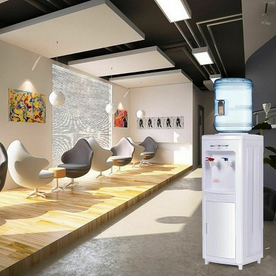 White Plastic Top-Loading Hot and Cold Water Dispenser