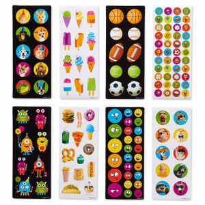 536ct Sports, Animals, and Ice Cream Stickers: Carlton Cards, 32 Sheets, Scrapbooking, Back-To-School, Birthday, 6"x4" - 1 of 3