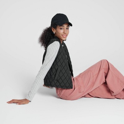 Wild Fable Women's Quilted Vest - Wild Fable™ Cream S — фото 5