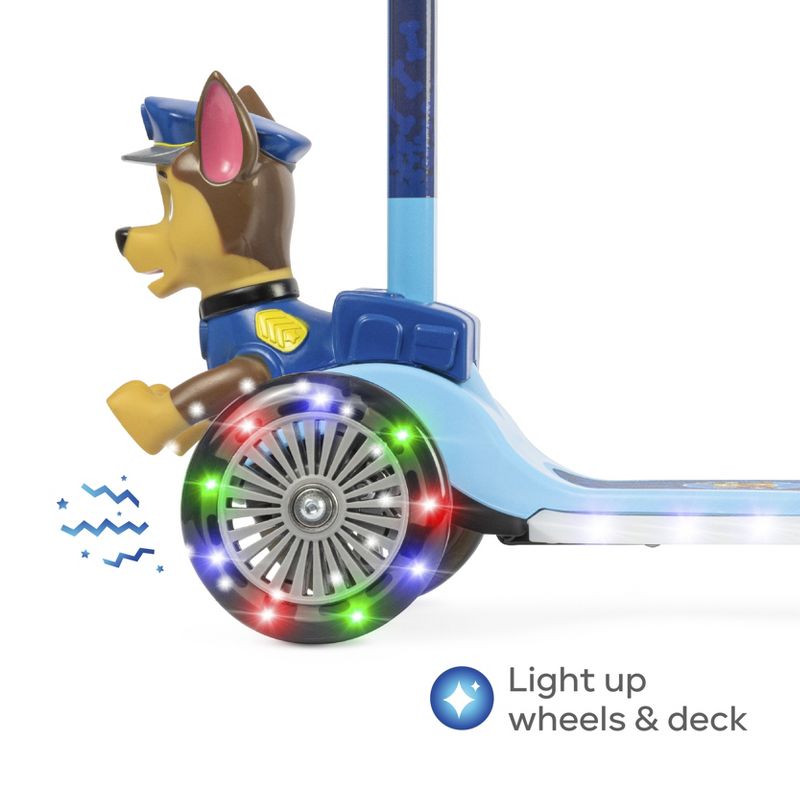 Paw Patrol Chase 3D Tilt and Turn Scooter with Light Up Deck and Wheels, 2 of 12