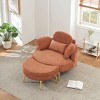 MYINDA 43'' Corduroy Single Comfortable Chair with Storage Ottoman, Suitable for Meeting Room, Living Room, Bedroom - 2 of 4