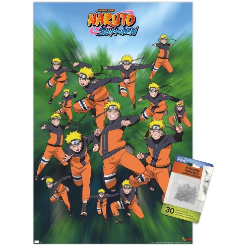 Naruto Shippuden Magnetic Page Clip Bookmarks - 6-Pack Fun Character Bookmark Set