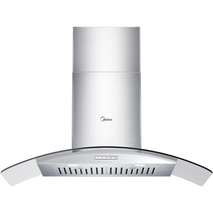 Midea 30 in. Curved Glass Range Hood 450 CFM Stainless Steel - 1 of 4