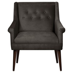 Button Tufted Chair in Mystere Cosmic - Skyline Furniture