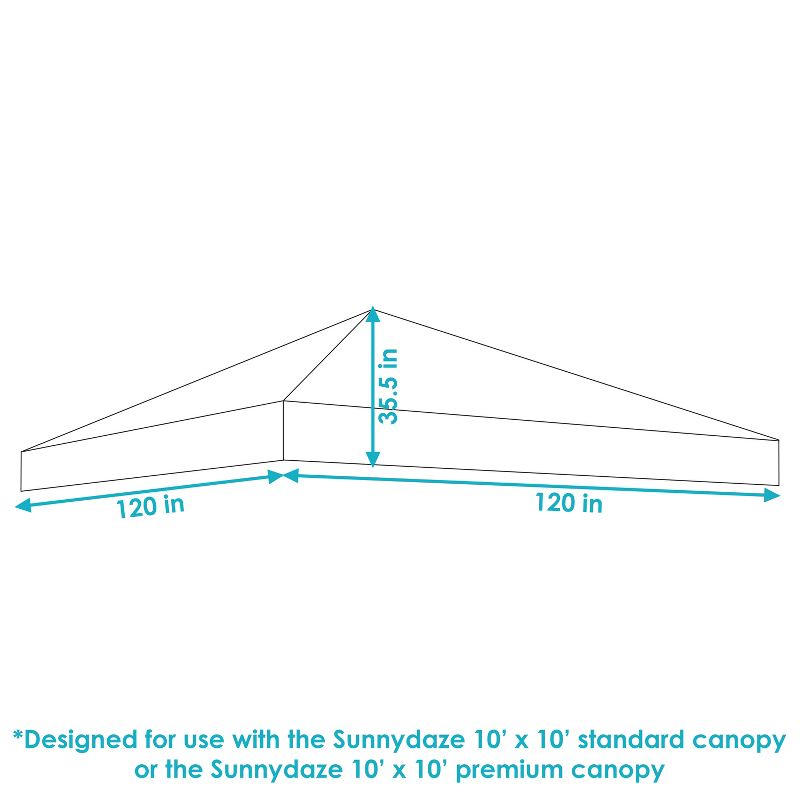 Sunnydaze Standard Pop-Up Canopy Shade, 4 of 10
