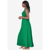 Jessica London Women's Plus Size Stretch Cotton Crochet-Back Maxi Dress - 4 of 4
