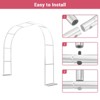 Garden Arch Trellis for Climbing Plants, Metal Arch Frame, Plant Support Climbing Vines and Flowers Stands, Outdoor Wedding Arch for Ceremony, Black - 4 of 4