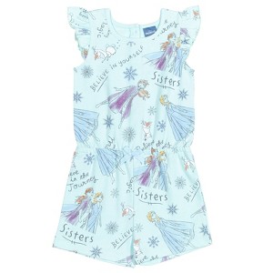 Disney Princess Mulan Belle Ariel Cinderella Sleeveless Romper Pink - 1 of 4
