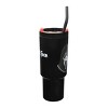 Ghost Face Character Head Black 44 Oz Plastic Tumbler - 4 of 4
