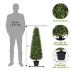 poetree 2.5/3/4 ft Artificial Topiary Boxwood Tree, Faux Shrub in Pot for Indoor/Outdoor,Home Decor - 4 of 4