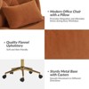 Nigel Modern Flannel Office Chair with Tilt and Adjustable Height Mecha|HULALA HOME - 4 of 4