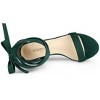 Allegra K Women's Open Toe Block Heel Lace Up Sandals - 4 of 4