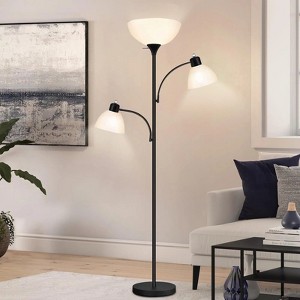 GTCLIGHTING Floor Lamps for Living Room,Torchiere Floor Lamp with 8W Adjustable Reading Lights, Morden Tall Lamps for Living Room, Bedroom, Office - 1 of 4