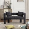CAVINAS Modern Loveseat Sofa, Comfy Chenille Upholstered 2-Seater Sofa Couch for Living Room, Bedroom, Leisure Areas - 3 of 4