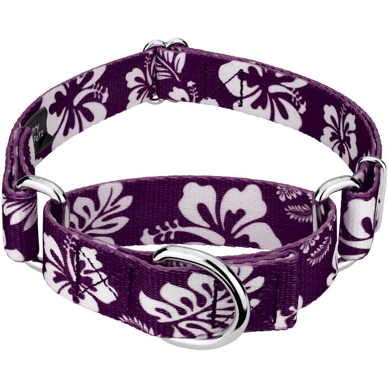 Country Brook Petz Purple Hawaiian Martingale Dog Collar, 1 of 8