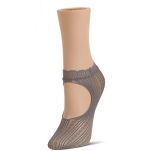 Memoi Women's Du-O Net Delicate Lace Loafer Socks - 1 of 2