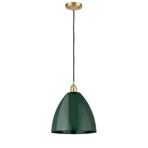 Plymouth Dome - 1 Light Cord Hung Mini Pendant In Industrial Style-14.75 Inches Tall and 12 Inches Wide - 1 of 1