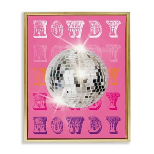 Stupell Industries Howdy Retro Disco Ball, 25" x 31" - 1 of 4