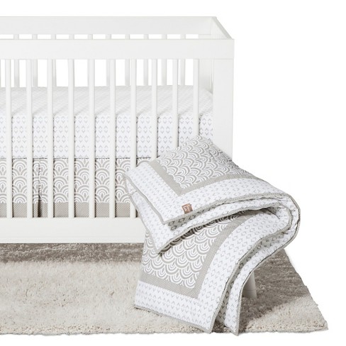 Trend Lab 3pc Crib Bedding Set Gray Art Deco Target