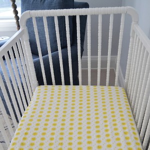 Lush Décor Fitted Crib Sheet Sunshine Yellow - 1 of 2