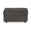 Signature Design by Ashley Contemporary Cascilla Ottoman Chenille Slate - 3 of 4
