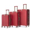 Vynxaria 3-Piece Luggage Set (20/24/28) Stylish PC+Aluminum Frame Password Lock for Travel - 3 of 4