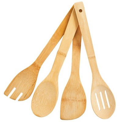 Lakeside The Lakeside Collection Kitchen Utensil Set in Bamboo with Matching Crock - — фото 2