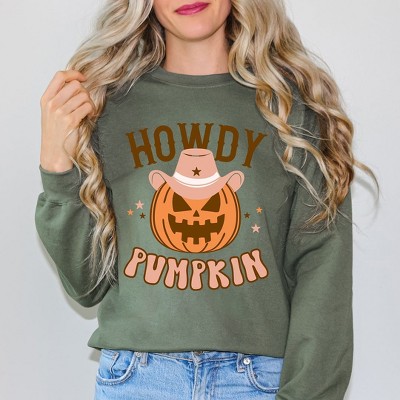 Simply Sage Market Women's Graphic Sweatshirt Howdy Pumpkin