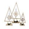 Ganz 13.0 Inch Snowflake Tree Set Beads Bells Greenery Tree Sculptures - 2 of 3