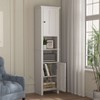 ORRD Bathroom Storage Cabinet with 2 Doors, Wooden Floor Cabinet with 6 Shelves for Living Room, Bedroom, 15.75"x11.81"x66.93", White - 3 of 4