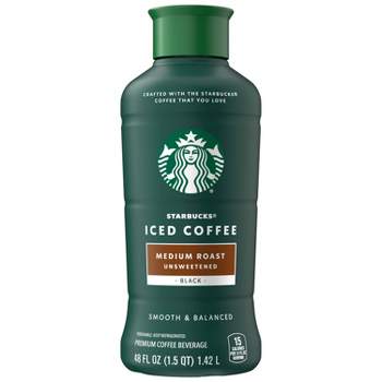 Starbucks Unsweetened Medium Roast Iced Coffee - 48 fl oz