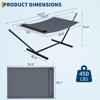 Jojoka Curved-Bar 2 Person Hammock with Stand,Detachable Pillow,Portable Carrying Bag for Outdoor - 3 of 4