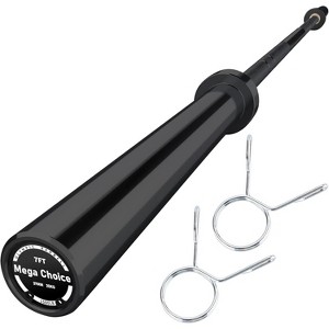 7 Ft Barbell for Weightlifting & Powerlifting, 1500LBS Capacity Straight Bar, Ideal for Squats, Deadlifts, Bench Presses Rows - 1 of 4