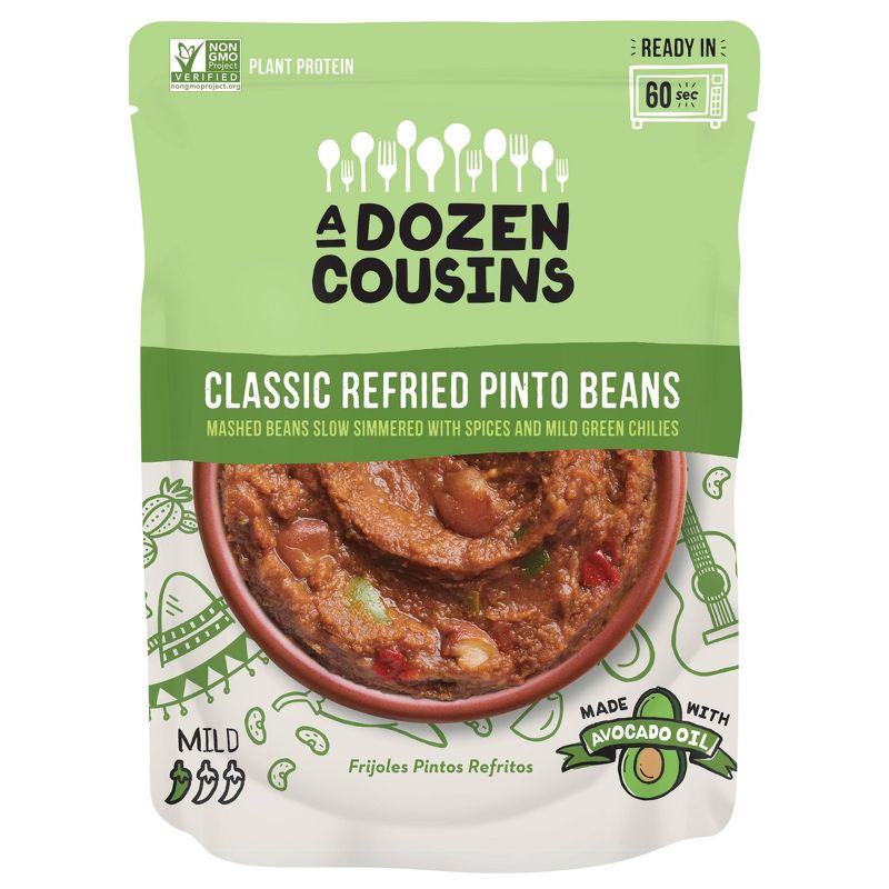 A Dozen Cousins Classic Refried Pinto Beans - 10oz, 1 of 5