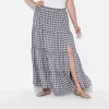 Women's Tiered Maxi A-Line Skirt - Wild Fable™ Gray Plaid - 2 of 3