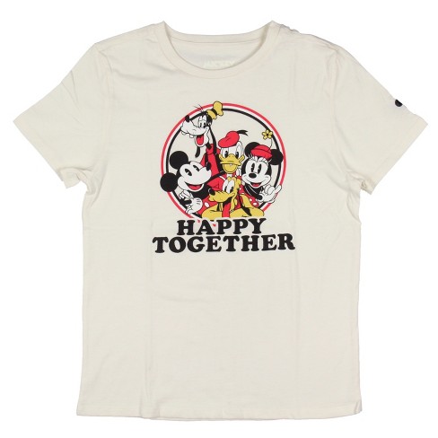 Seven Times Six Disney Kids' Mickey Mouse Mouse and Friends Happy Together Unisex T-Shirt Beige - image 1 of 4