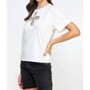 Women's Daisy Embellished Tee - Pastel Design - 2 of 2