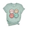 Simply Sage Market S.W.Smiley Smiley Face Grunge Short Sleeve Tee - XS - Seafoam - 2 of 4