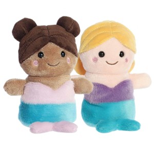 Aurora® Palm Pals™ Mythical Duo 5" Inch Plush Set, Oceana Mermaid & Serena Mermaid - 1 of 4