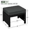 Yaheetech 2PCS Wicker Ottomans for Patio, Backyard - 3 of 4