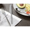 Nambe Aidan 5-Piece Place Setting, 18/10 Mirror Stainless Steel Silverware Cutlery Set, Designed for Home Kitchens, Hotel, or Restaurant Use,Silver - 4 of 4