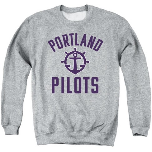 University of Portland Official Pilots Logo Adult Crewneck Sweatshirt, Athletic Heather - image 1 of 4