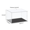 Unique Bargains Acrylic Dustproof Countertop Display Case 1 Pc - 2 of 4