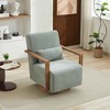 CAVINAS Linen Blend Swivel Accent Chair with High Backrest,Cozy Upholstered Swivel Living Room Chairs,Reading Chairs for Living Room - 2 of 4