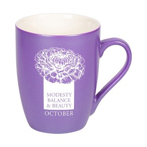 Elanze Designs Modesty Balance And Beauty Passion Purple 10 ounce New Bone China Coffee Cup Mug - 1 of 4