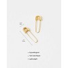Benevolence LA Safety Pin Earrings for Women Pin Earring with Cubic Zirconia Hypoallergenic White Gold Plated Earrings - 4 of 4