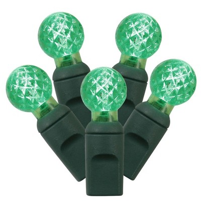 Vickerman 100ct G12 LED Berry String Lights Green - 34' Green Wire