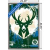 Trends International NBA Milwaukee Bucks - Maximalist Logo 23 Framed Wall Poster Prints - 3 of 4