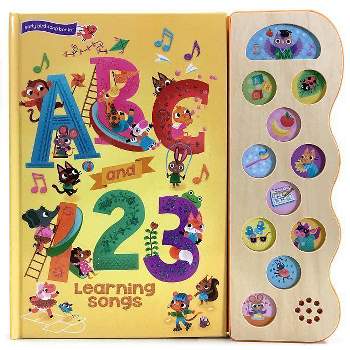 ABC and 123 Learning Songs - (11 Button Sound Book) by  Rose Nestling (Board Book)